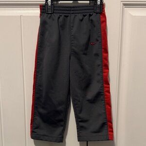 Nike Kids Black and Red Joggers